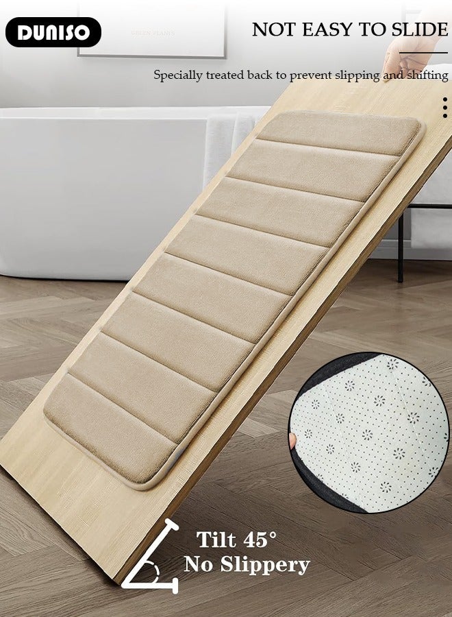 DUNISO 3 Piece Bathroom Rug Set Includes Bath Rug, Contour Mat, Super Soft Water Absorbent & Non-Slip Bath Mats for Bathroom Floor, Tub and Shower Room, Machine Washable - Image 2