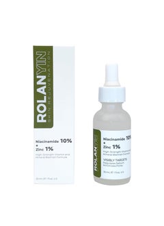 ROLANYIN Niacinamide 10  Zinc 1 Facial Serum for Oil Control and Pore Minimizing Blemish Treatment Hydrating Soothing Anti Aging and Nourishing Formula Skin Care