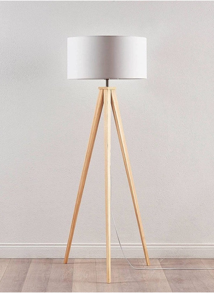 DubaiGallery - Modern Standing Tripod Floor Lamp with Drum Shade - Image 1