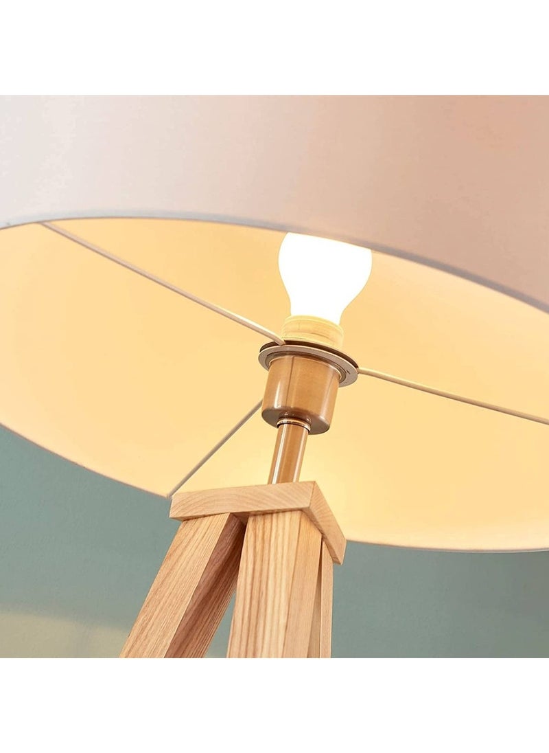 DubaiGallery - Modern Standing Tripod Floor Lamp with Drum Shade - Image 1