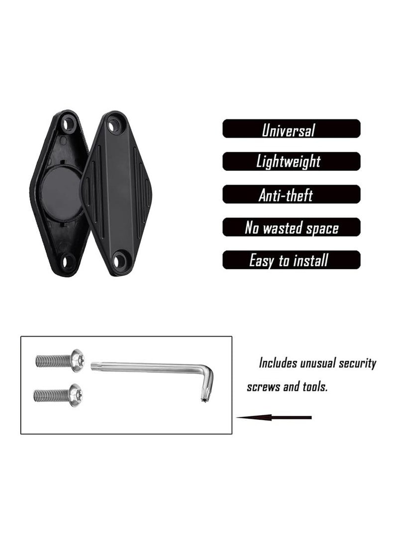 SYOSI - Bike AirTag Protective Tracker Case Mount With Anti Theft Tool and Bolts, Black, Water, and Dust Resistant, Anti Shake for Standard Bicycle Bottle Cage Slots, Cycling Accessory - Image 1