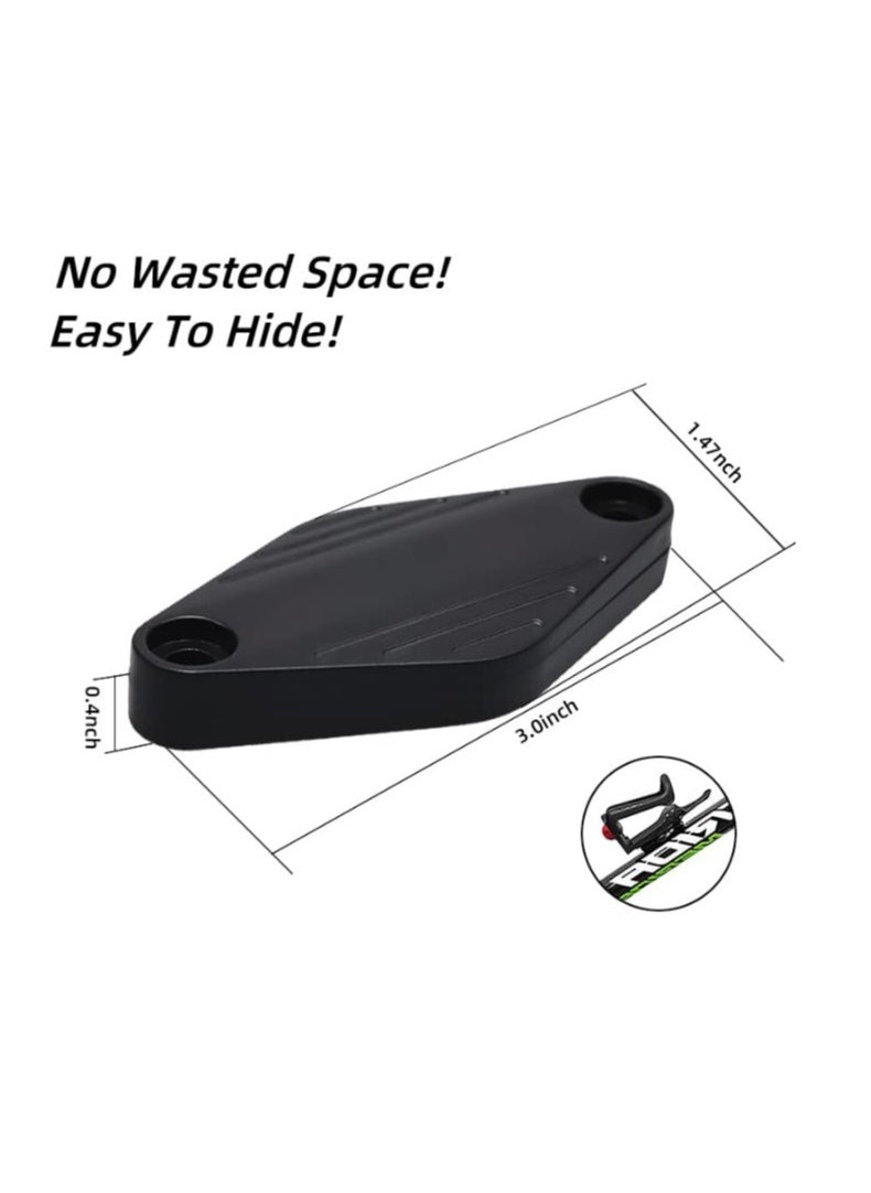 SYOSI - Bike AirTag Protective Tracker Case Mount With Anti Theft Tool and Bolts, Black, Water, and Dust Resistant, Anti Shake for Standard Bicycle Bottle Cage Slots, Cycling Accessory - Image 1