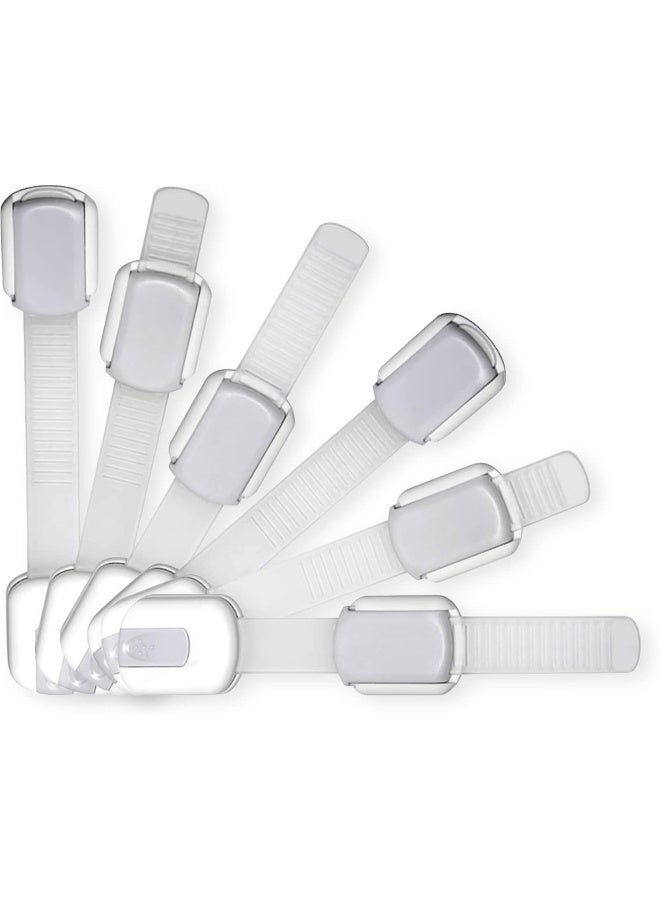 WONDERKID Adjustable Reusable Child Safety Locks (Silver, Pack of 6) - Image 1