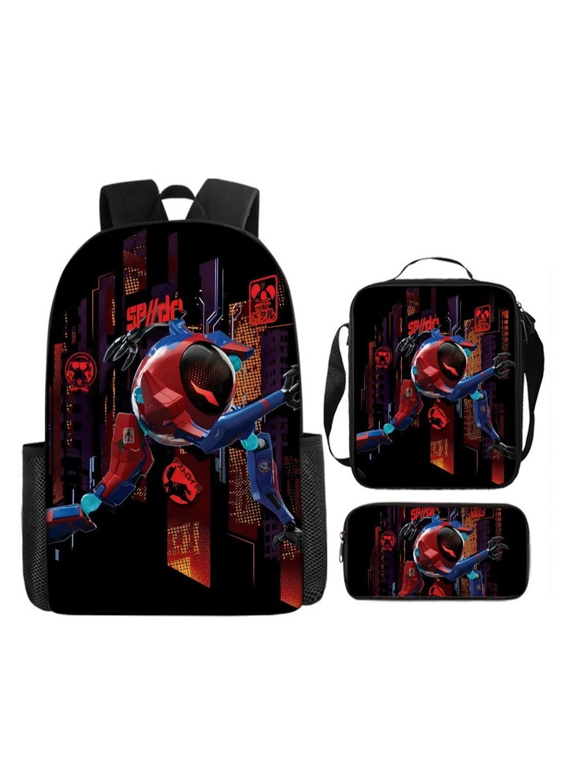 Spider-Man Spider-Man Student Backpack Three-Piece Set 29*16*42cm 