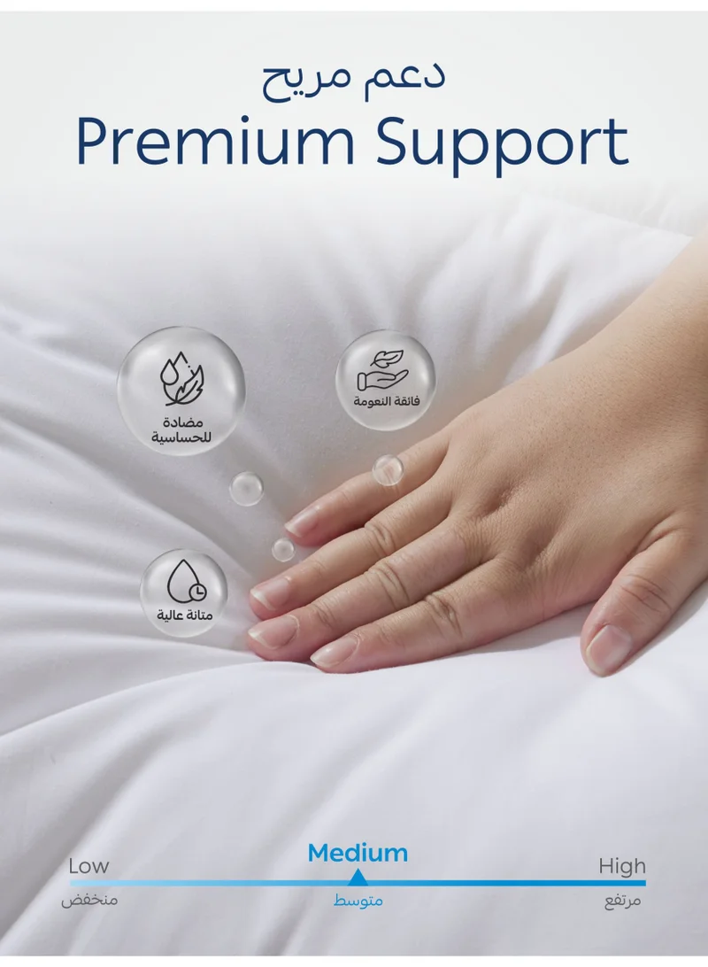 Donetella Mattress Topper 100% Cotton Queen-size 150x200 cm –1500 GSM Down Alternative Fill, 14 cm Thick, Fits Up to 30 cm Deep, Oeko Tex Certified