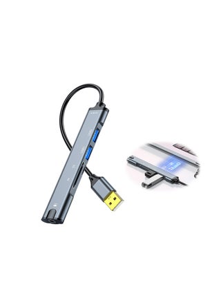 5-in-1 USB Docking Station, USB 2.0 Hub with TRRS 3.5mm Audio, TF/SD Card Reader, Multi-Function Port Adapter for Laptops, Supports TF/SD Memory Cards - pzsku/Z8C26EA33E6F784018CC0Z/45/_/1718953182/038f7026-a4da-4c28-ab64-063b14b646c0