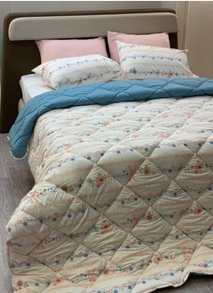 Family Bed quilt set Cotton 3 pieces size 240 x 240 cm model 182 from Family Bed  - Image 1