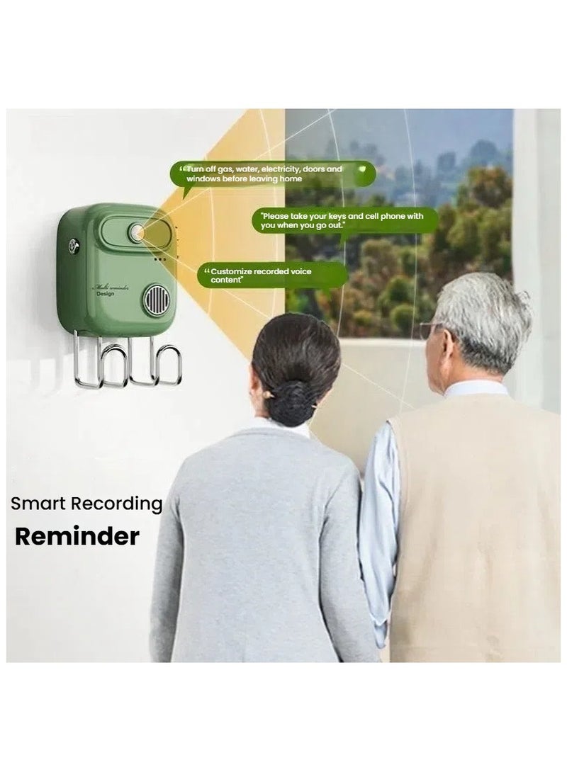 عام مُنذِر صوتي ذكي بالكامل للشخاص في سن العجوز والشباب المتقدم لكي لا ينسوا حمل المفاتيح أو إغلاق النوافذ والأبواب عند الخروج من المنزل. - Image 2