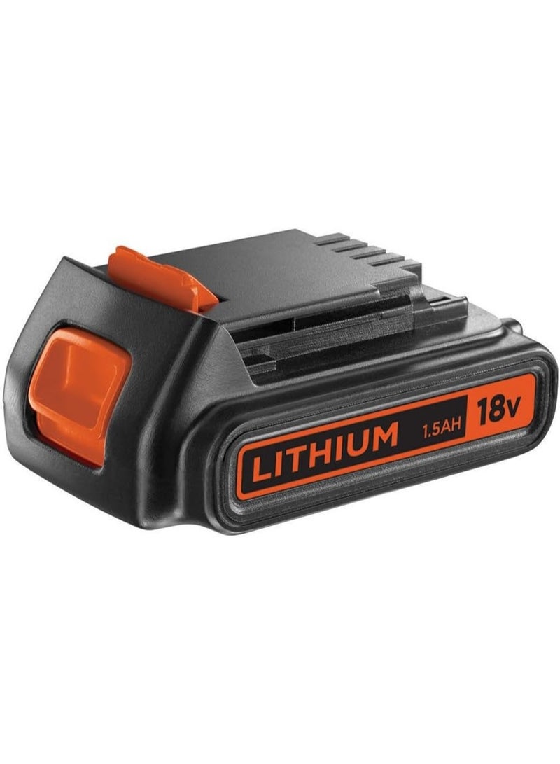 BLACK+DECKER Cordless Fast Charger With 1.5Ah Lithium-Ion Battery Compatible With 14.4-18V Power Tools Extended Run Time For Drilling Driving & Light Cutting Orange Black - Image 4