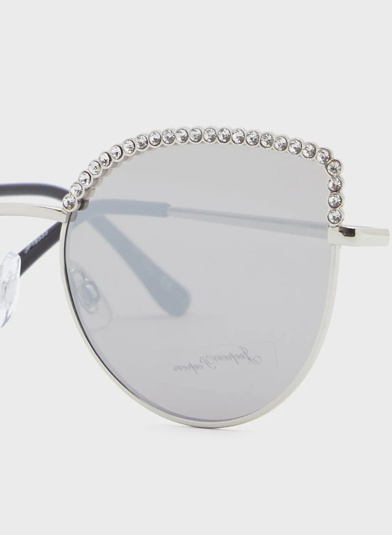 Jeepers Peepers Embellished Cat-Eye Sunglasses