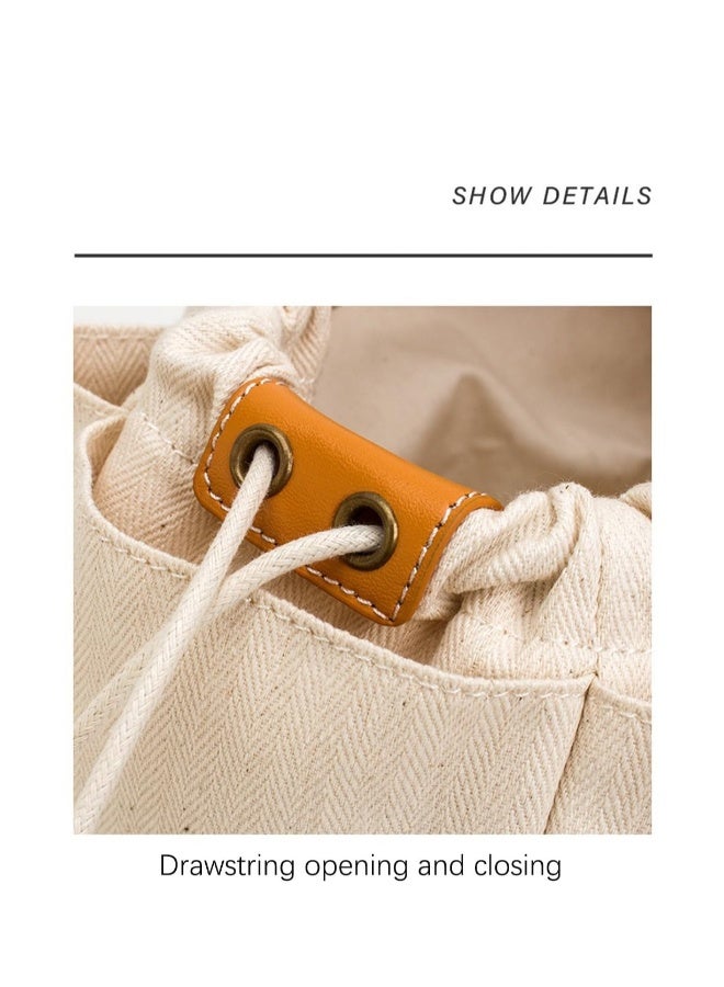 Canvas Handbag Organizer Insert Easy Handbag organizer with Zipper Inside Bag Divider Tote Shaper Tote Bag in Bag Inside Purse Organizer Organizers Sturdy Purse Insert Organizer Bag in Bag (M) - Image 2