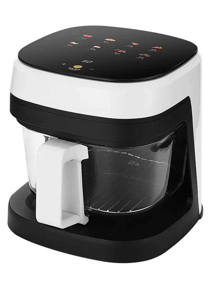 Denx Air Fryer 6L – 2400W Glass Air Fryer with One-Touch Digital Screen, Oil-Less Frying, Rapid Air Cooking, Easy-Clean Non-Stick Basket, Healthy Crispy Meals - Image 1
