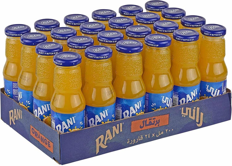 Rani Orange Fruit Drink 200ml x 24 Bottles - Image 1