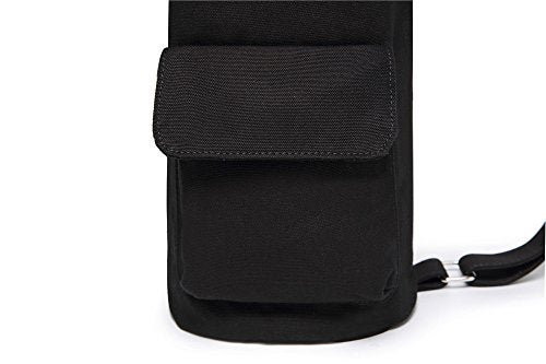 FREMOUS Yoga Mat Bag,Full-zip Exercise Yoga Mat Carrier Bag - Double Storage Pocket,Easy Access Zipper, Adjustable Shoulder Strap and Handle,Fits Most Mats(black) - Image 4