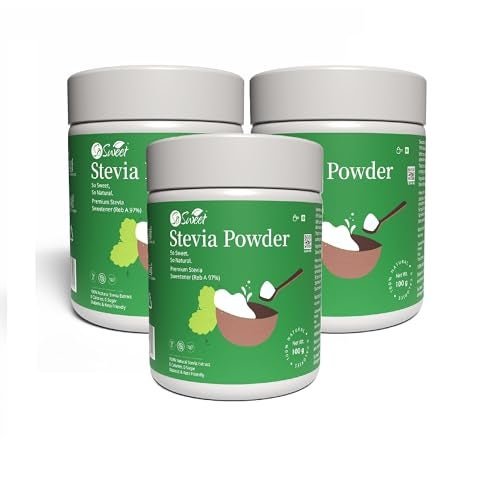 So Sweet Stevia Powder Sugar Free Natural Zero Calorie Sweetener For Diabetes Care 300gm (Pack of 3) - Image 1