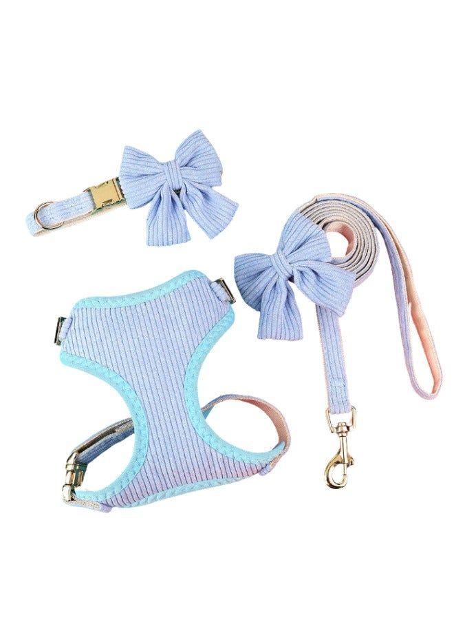 Quirke Pets Medium Breathable Harness Set (Blue) - Image 1