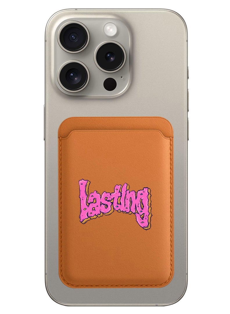 Theodor Magnetic Wallet, Compatible with MagSafe Wallet, for iPhone Wallet, for iPhone 16/15/14/13/12 Series, Not for iPhone 13/12 mini, 3 Card Holder, Vegan Leather, Brown - Lasting - Image 1