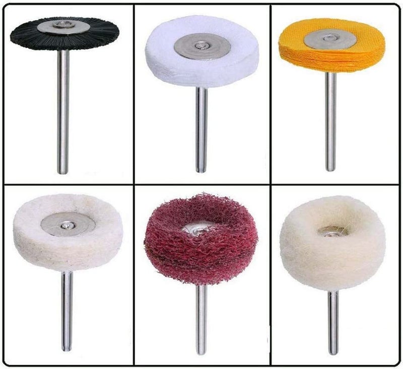 DIY Crafts DIY Crafts Pack of 5 Sets 5x5 Buffing Wheel Pack of 5 Sets 5x5 Buffing Wheel Mini Polishing Pad Abrasive Buffing Wheel 1 Set Pack of 5 Sets 5x5 Buffing Wheel  - Image 4