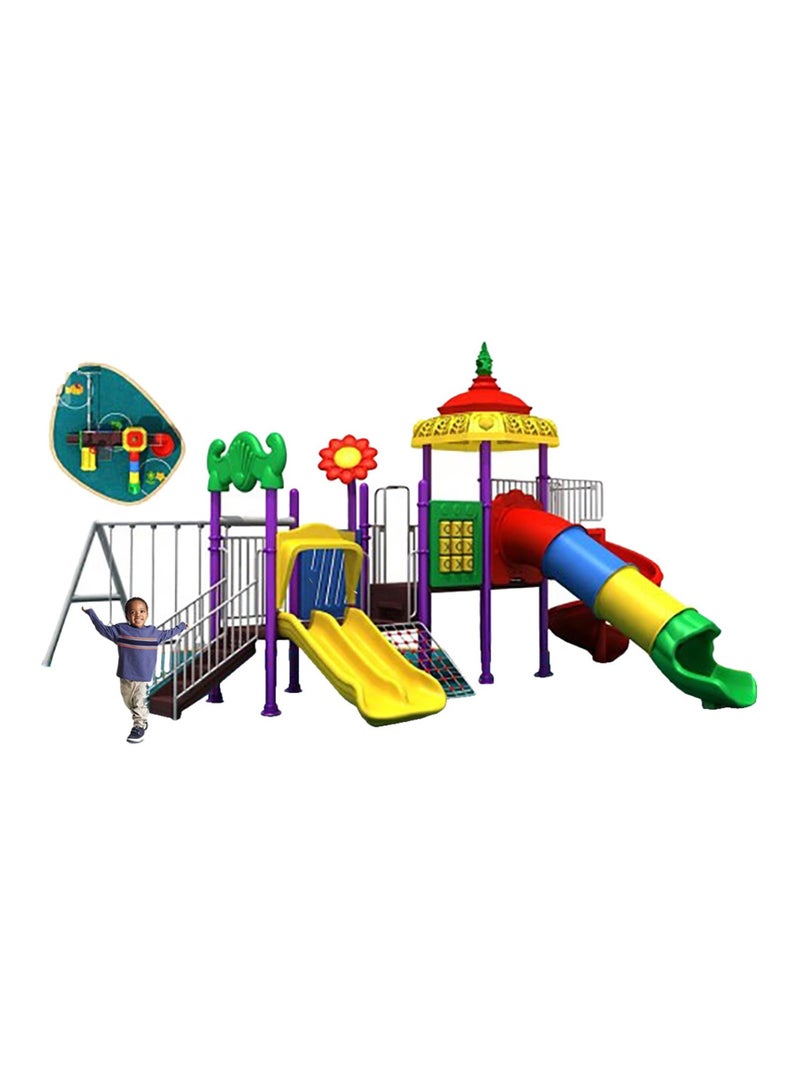 Myts Thrill Seeker's Paradise Mega Primary Playground with Swings and Slides - Image 1