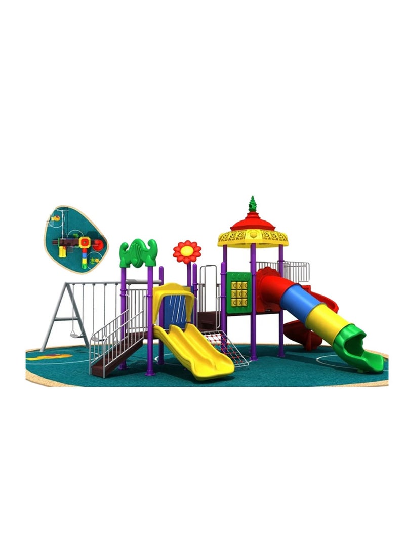 Myts Thrill Seeker's Paradise Mega Primary Playground with Swings and Slides - Image 2