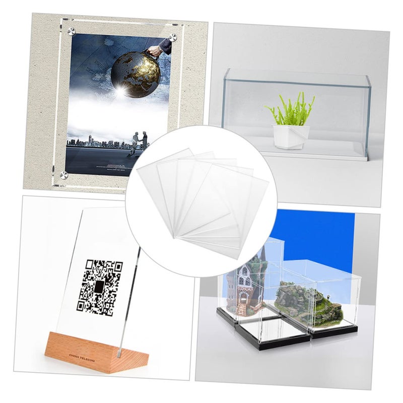 10 Piece Clear Acrylic Sheet Set For DIY Crafts Picture Frames And Home Decor - Image 3