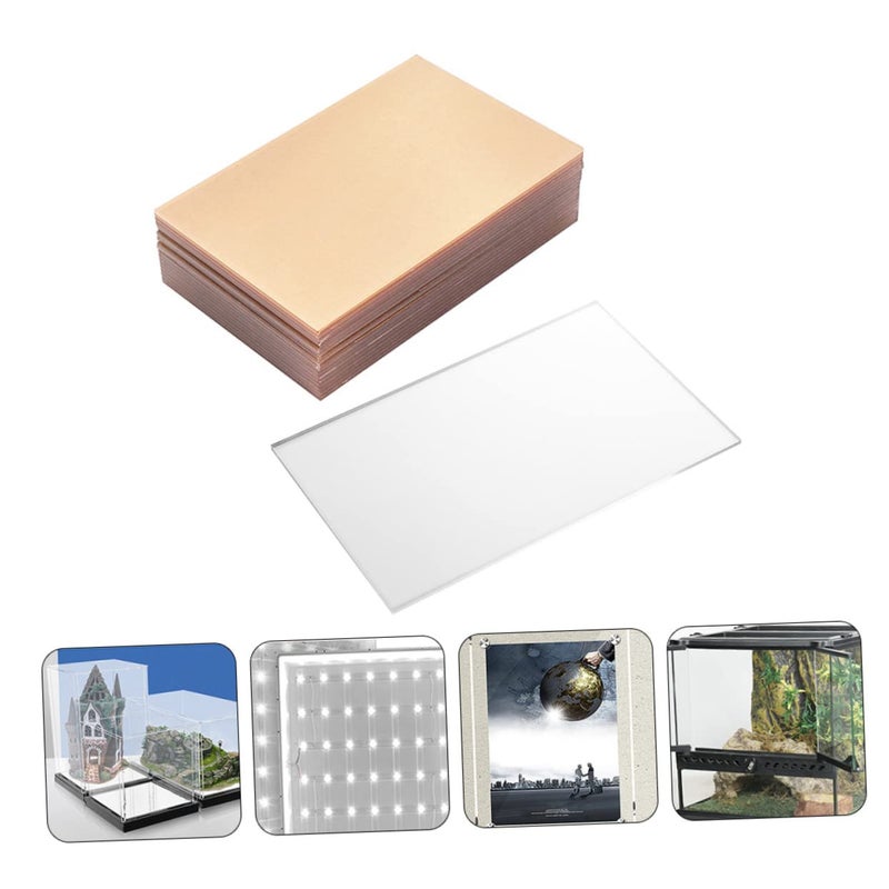 10 Piece Clear Acrylic Sheet Set For DIY Crafts Picture Frames And Home Decor - Image 5