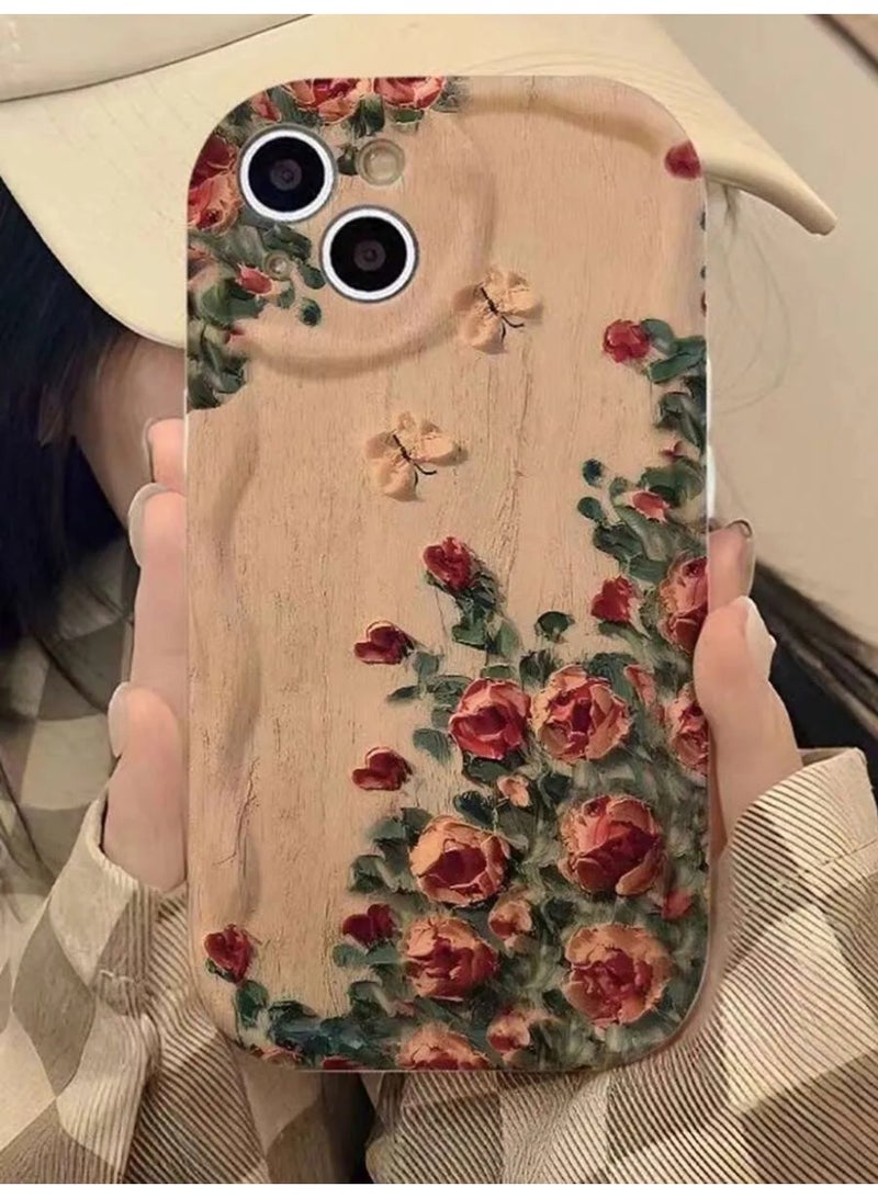 Shein Beautiful  iPhone case with distinctive wave flower design, drop-resistant cover with creative candy design, compatible with iPhone 13  - Image 2