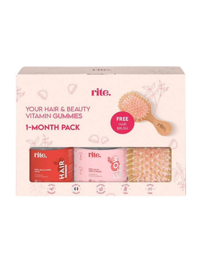 Rite - GIFT SET HAIR + GLOW sugar free gummies rite - Image 1