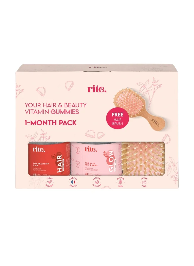 Rite GIFT SET HAIR + GLOW sugar free gummies rite