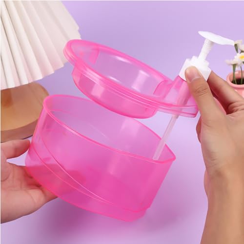 SUKHAD Plastic Double Layer Liquid Soap Dispenser With Pump And Sponge | 15 X 16 X 17 Cm | Multi-Color - Image 4