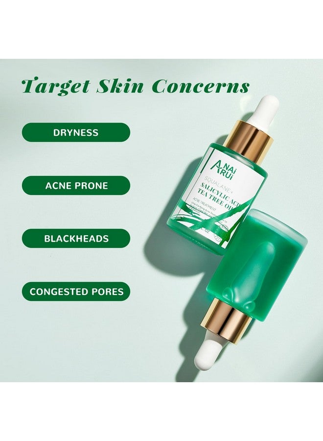 ANAI RUI Acne Face Oil,Tea Tree Oil With Salicylic Acid,Acne Prone Skin Oil,Soothe Acne,Redness Relief, Tea Tree Oil For Face,Back, Clarifying & Purifying 1Fl.Oz - Image 3