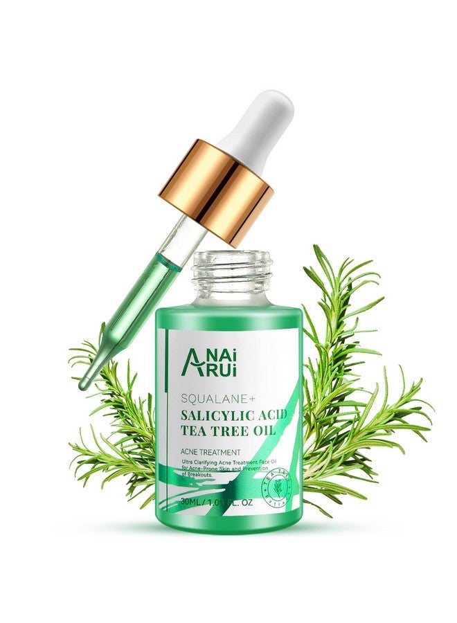 ANAI RUI Acne Face Oil,Tea Tree Oil With Salicylic Acid,Acne Prone Skin Oil,Soothe Acne,Redness Relief, Tea Tree Oil For Face,Back, Clarifying & Purifying 1Fl.Oz - Image 1