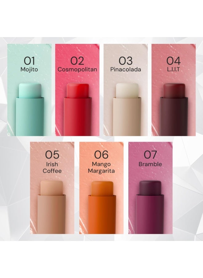 SUGAR Cosmetics Tipsy Lips Moisturing Balm with Vitamin E, Shea Butter and Jojoba Oil | Tinted Lip Balm with SPF | Lip Protection & Nourishment | 4.5gm - 02 Cosmopolitan - Image 3