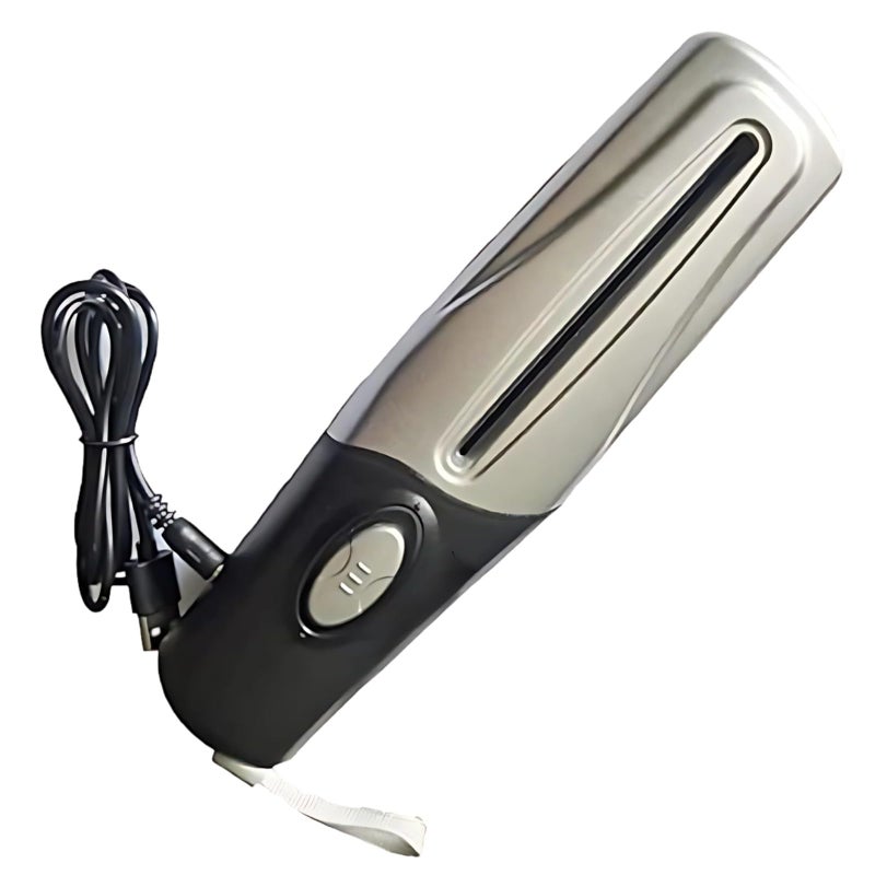 مُدَمِّرُ الوثائق الكهربائي USB A6، قطع 6 مم، يعمل بالبطارية، للمنزل والمكتب والسفر - Image 2