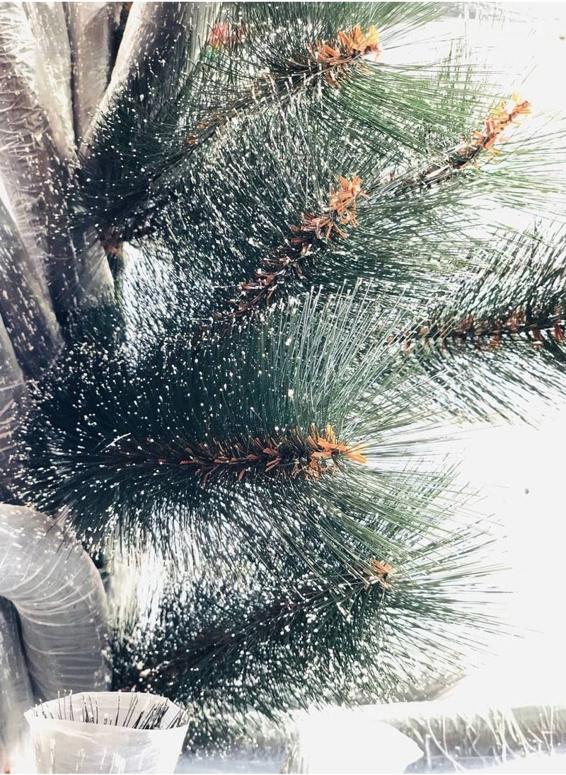 Generic Christmas Trees The Green Hedgehog Tree with Snowy Edges The Tree with the Soft Metal Pole in Motion and the Iron Seat Size: 210cm  - Image 2