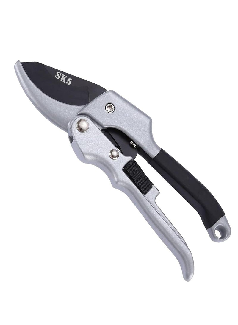 Loquat 8 Premium Garden Clippers, 3x Easier with Pulley Lever, Arthritis-Friendly Black Snips. - Image 1