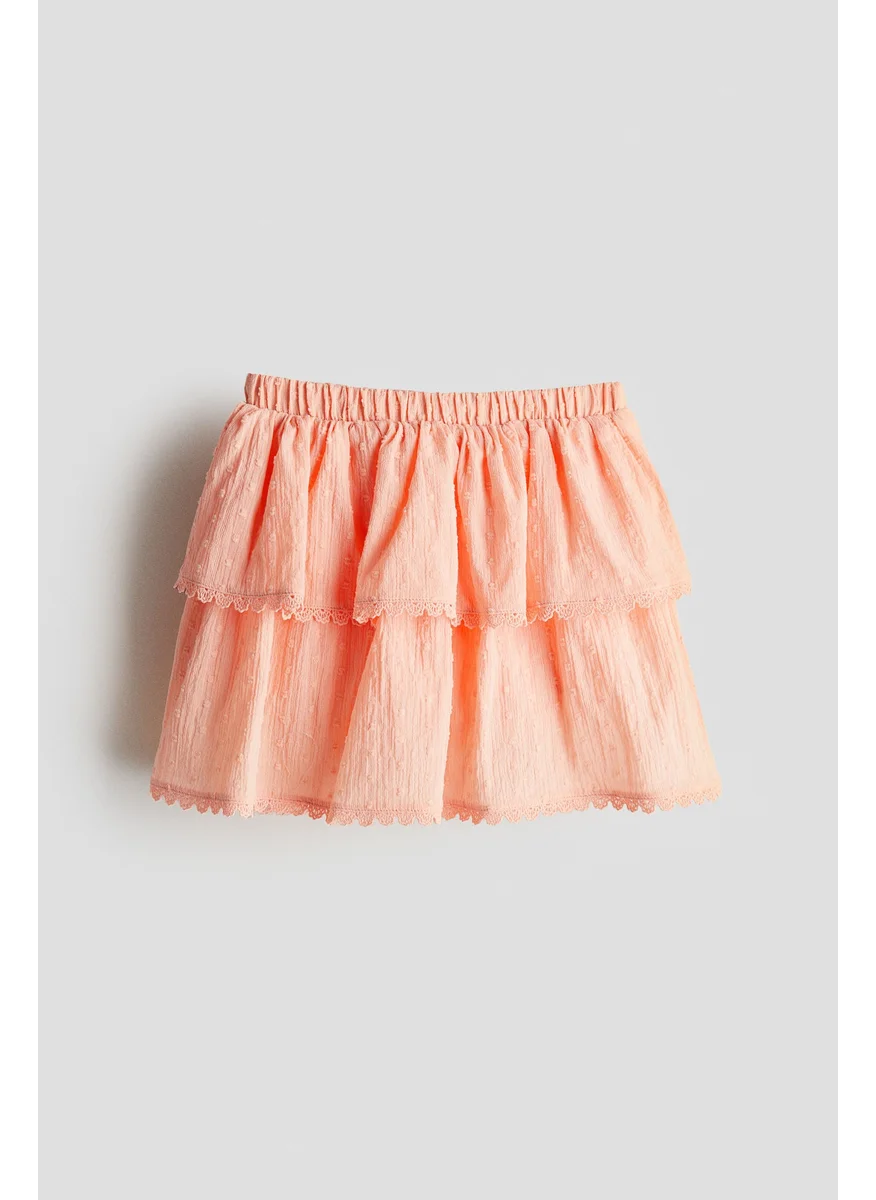 اتش اند ام Tiered Cotton Skort