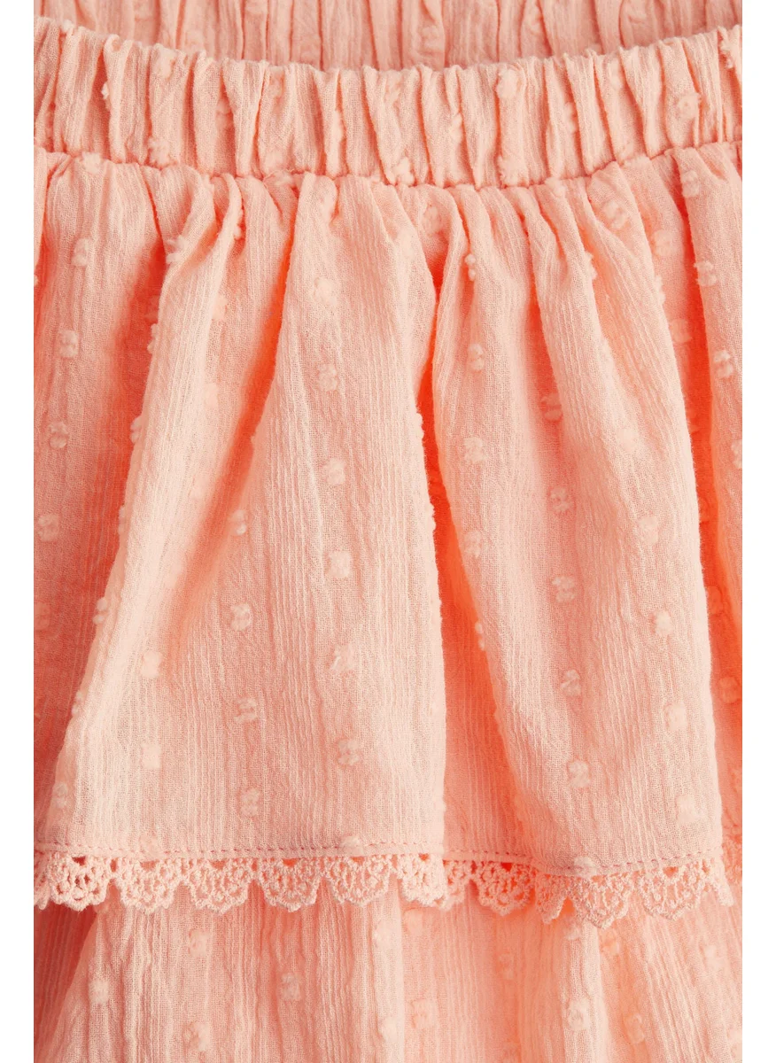 اتش اند ام Tiered Cotton Skort