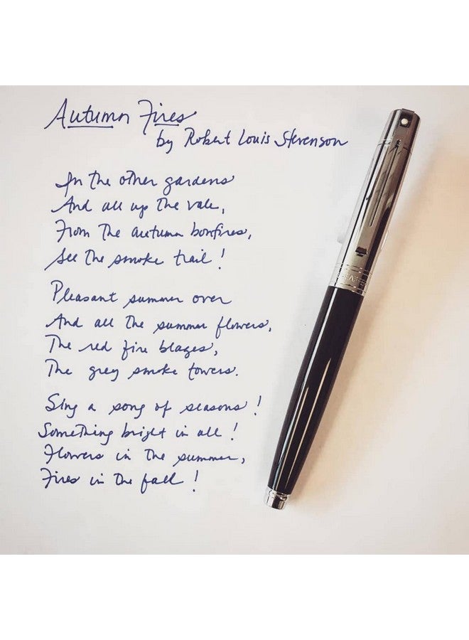 شيفر قلم حبر جاف شيفر 300 9314، أسود لامع وكروم مع حواف مطلية بالكروم | مجموعات هدايا أقلام فاخرة - Image 2