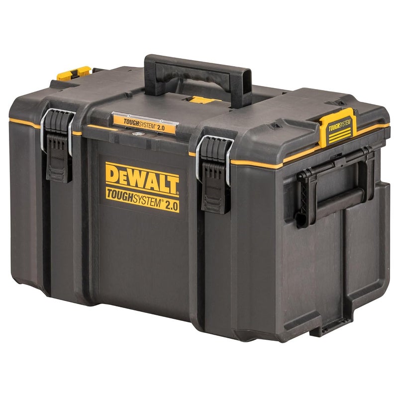 DEWALT DWST83342-1 5.4kg TOUGHSYSTEM BOX 2.0 - DS400, 50 Kg Load Capacity, IP65 Rated for Dust & Water Resistance, Metal Wire Front Latches, Ideal for Easy & Convenient Storage, 55.4 x 37.1 x 40.8 cm - Image 1