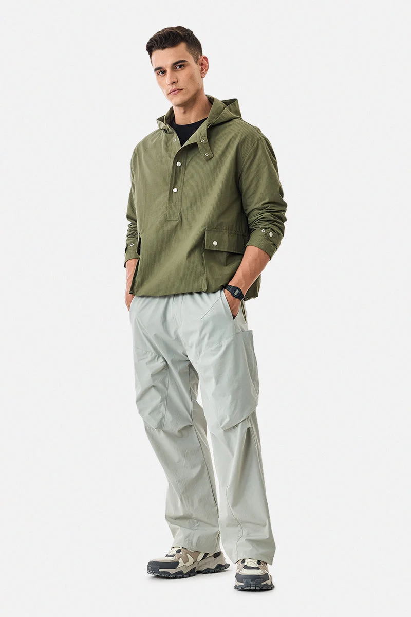 SNITCH Hooded Snap Button Anarok Jacket