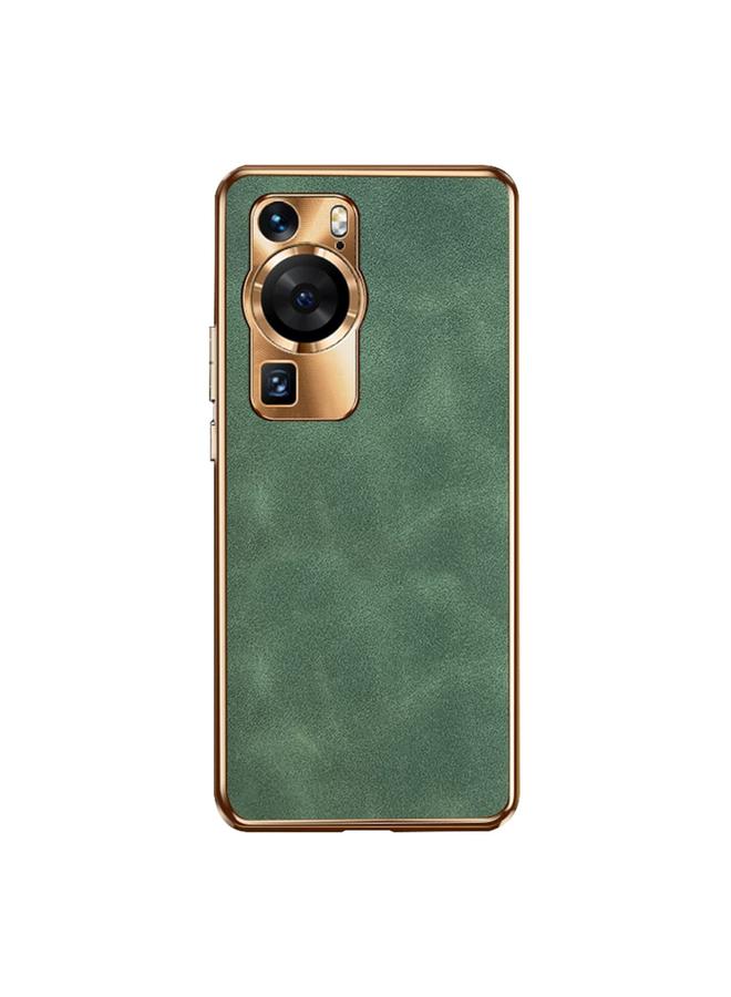 اس-توب جراب لهاتف Huawei P60 / P60 Pro مصنوع من جلد الحمل الكهربائي - Image 1