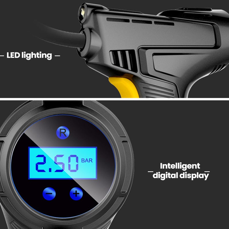 120W Wireless Car Air Compressor Handheld USB Rechargeable Tire Inflator Digital Display Inflatable Pump Pressure Gauge Car Accessories - Image 2