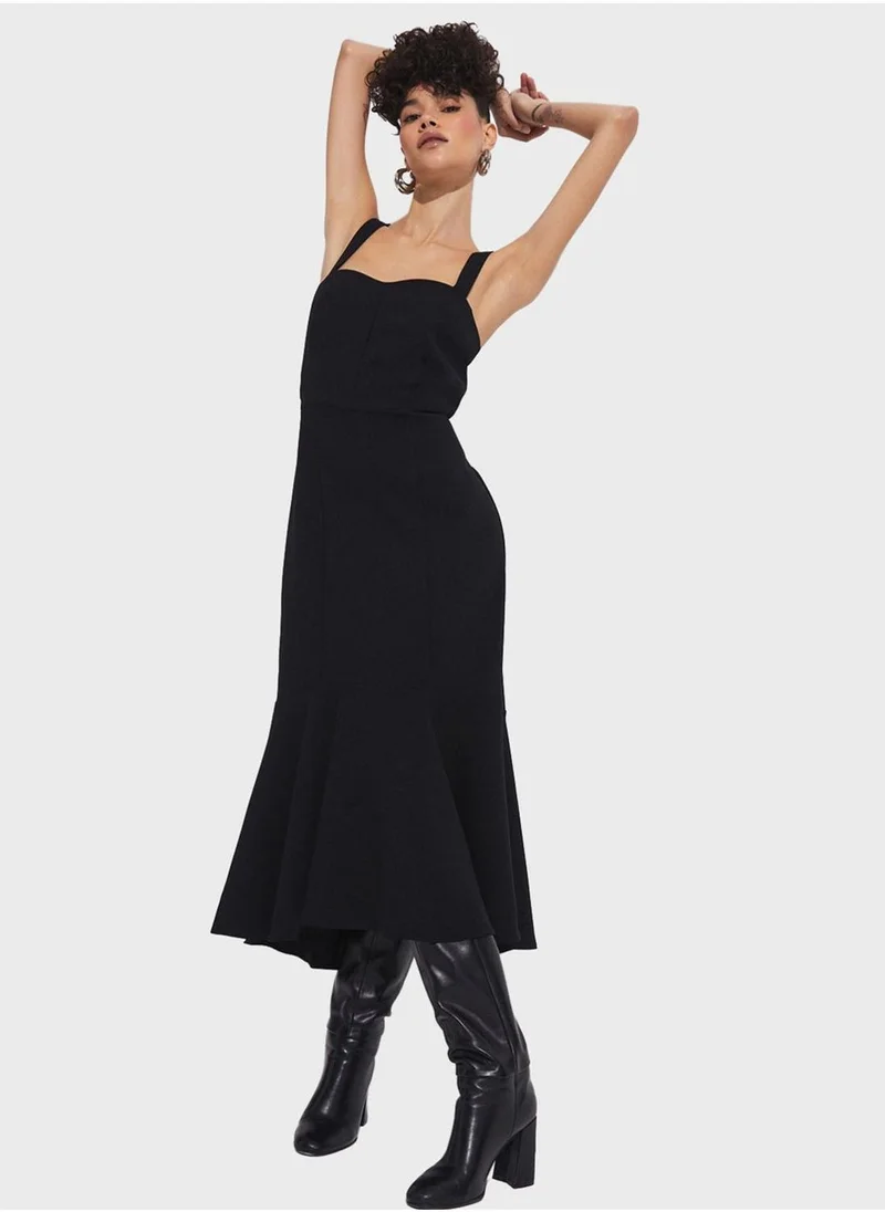 JUNE Fit-and-Flare Dress