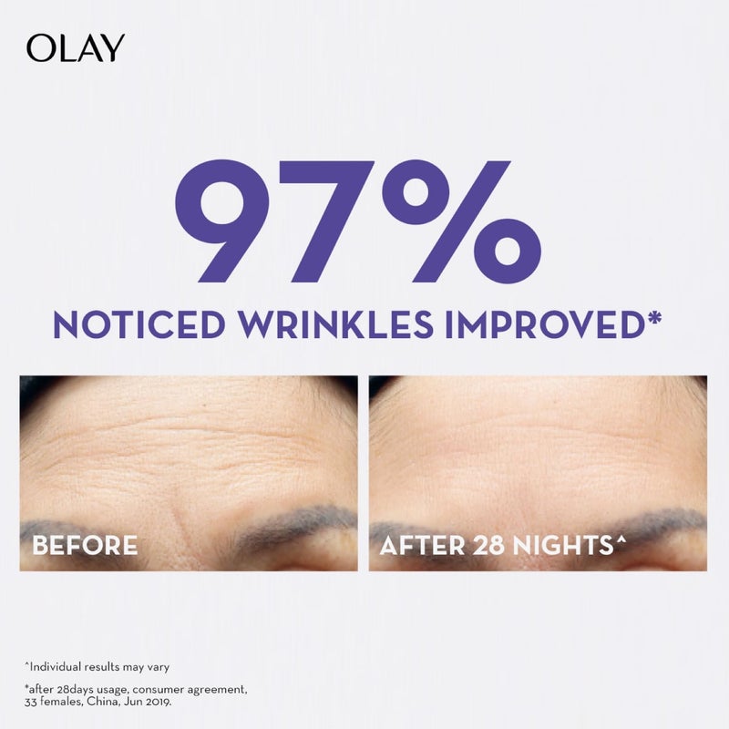Olay Regenerist Retinol 24 Night Cream l Renews and Resurfaces Skin Overnight l No Redness or Irritation  Fragrance Free l Normal Oily Dry and Combination Skin l 50g - Image 3