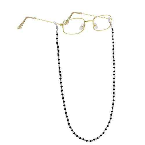 Cupohus Old Lady Costume Set Grandma Wig 100 Days of School Costume Madea Granny Glasses Eyeglass Chains Cords Faux Pearl Bead Necklace Old Lady Cosplay Set 5 Pieces (white afro) - Image 4