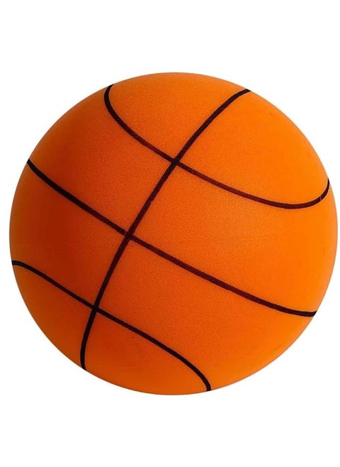 Silent Basketball, Bouncing Ball Silent Basketball,Training Foam Ball No Noise Basketball, Indoor Bouncing Ball Silent Basketball with Net for Various Indoor Activities