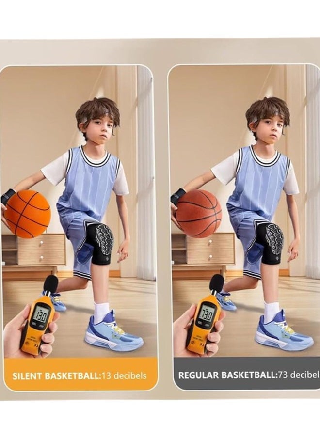 Generic - Silent Basketball, Bouncing Ball Silent Basketball,Training Foam Ball No Noise Basketball, Indoor Bouncing Ball Silent Basketball with Net for Various Indoor Activities - Image 1