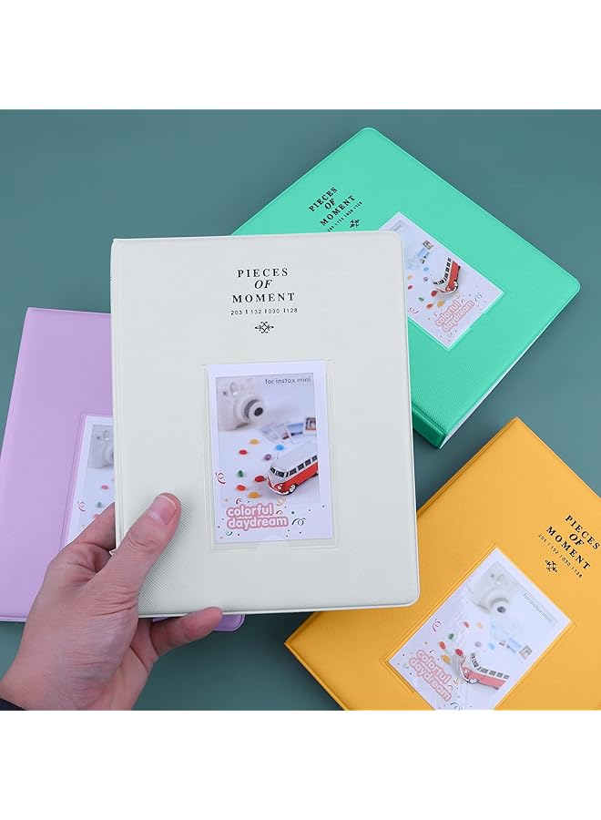 erorex 128 Pockets Mini Photo Album Fits For Fujifilm Instax Mini 11 Mini 9 Mini 8 Mini 90 Mini 25 Polaroid Snap Pic 300 Kodak Mini 3 Inch Film Smokey White - Image 3
