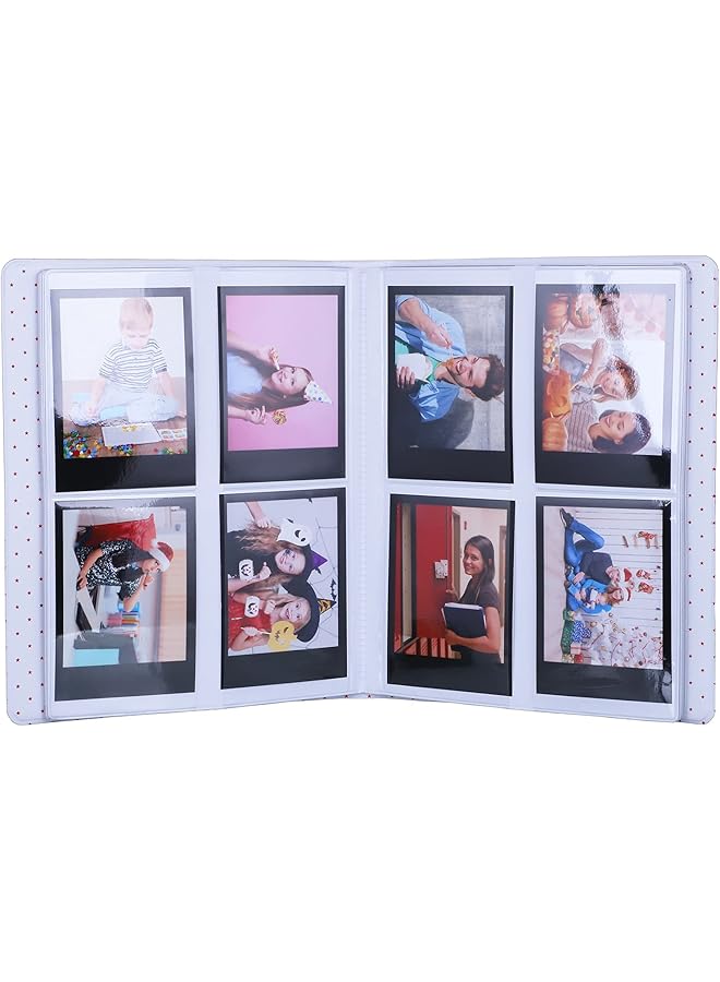 erorex 128 Pockets Mini Photo Album Fits For Fujifilm Instax Mini 11 Mini 9 Mini 8 Mini 90 Mini 25 Polaroid Snap Pic 300 Kodak Mini 3 Inch Film Smokey White - Image 5